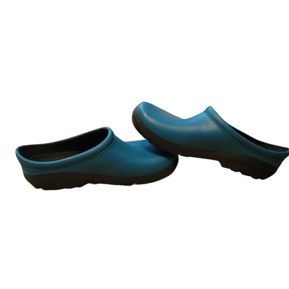 Sloggers Shoes Womens 6 Dark Teal Slip On Comfort Outdoor Yard Clogs Garden - Picture 4 of 6